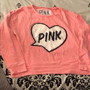 VS PINK Sequin Long Sleeve